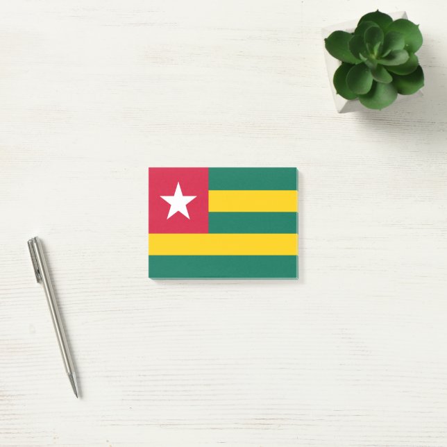 Notas Post-it® Bandera de Togo (Oficina)