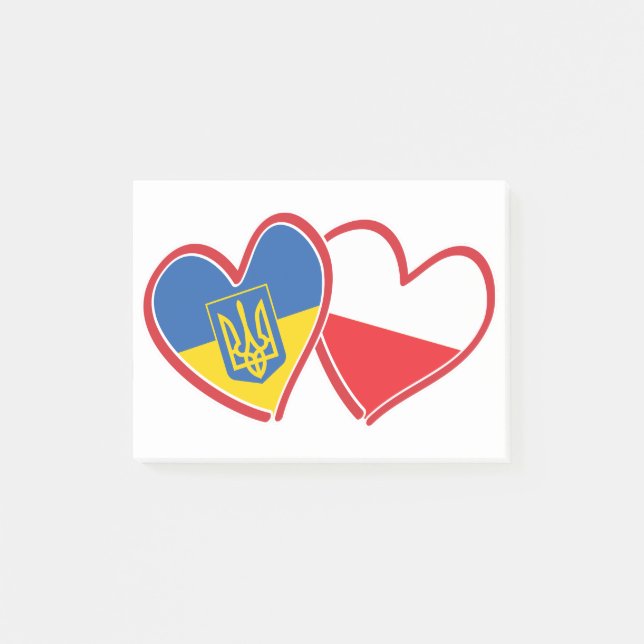 Notas Post-it® Bandera-de-Ucrania-y-Polonia (Anverso)