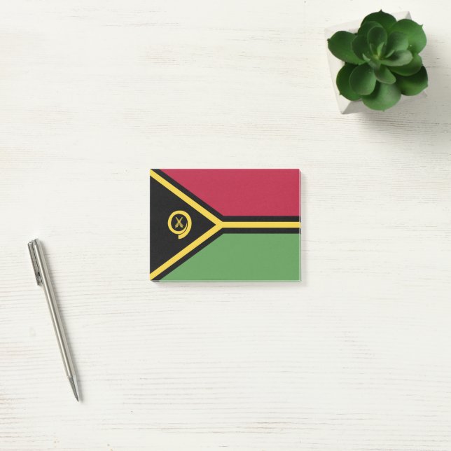 Notas Post-it® Bandera de Vanuatu (Oficina)