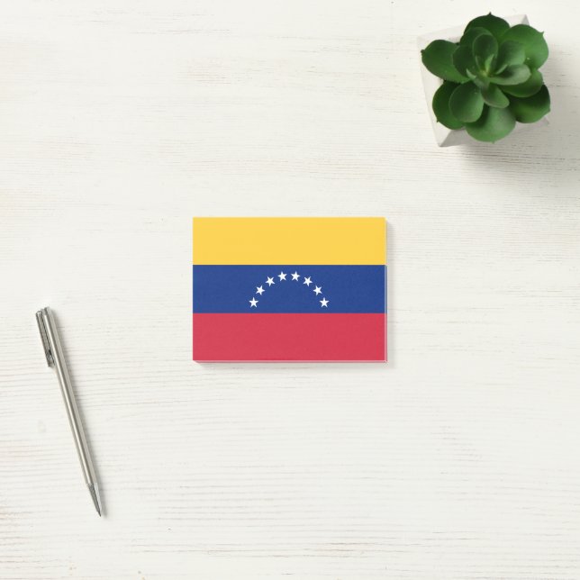 Notas Post-it® Bandera de Venezuela (Oficina)