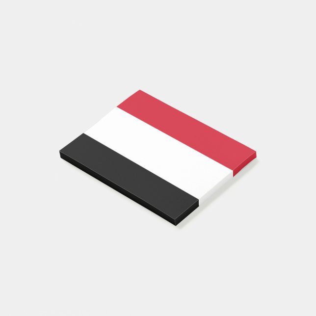 Notas Post-it® Bandera de Yemen (En perspectiva)