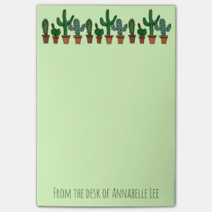 Notas Post-it® Bandera del cactus