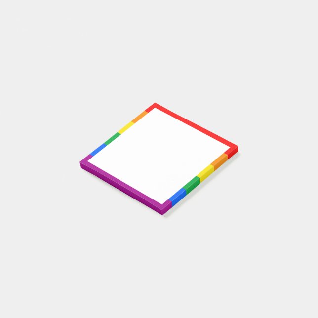 Notas Post-it® Bandera del Orgullo Arcoíris LGBTQ+ (En perspectiva)