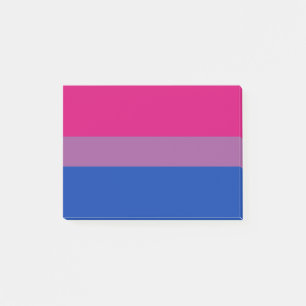 Notas Post-it® Bandera del Orgullo Bisexual