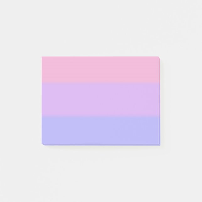 Notas Post-it® Bandera del Orgullo Bisexual Caída (Anverso)