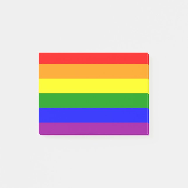 Notas Post-it® Bandera del orgullo gay (Anverso)