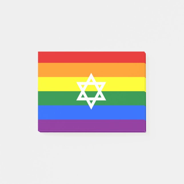 Notas Post-it® Bandera del Orgullo Judío Gay (Anverso)