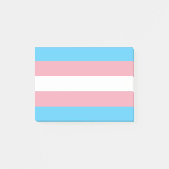 Notas Post-it® Bandera del Orgullo Transgénero (Anverso)