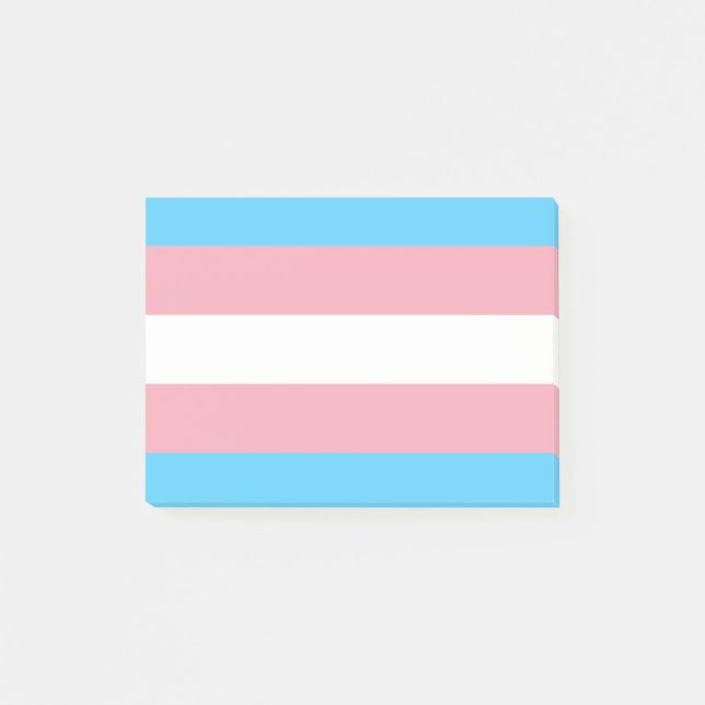 Notas Post-it® Bandera del Orgullo Transgénero - Arcoiris LGBT (Anverso)