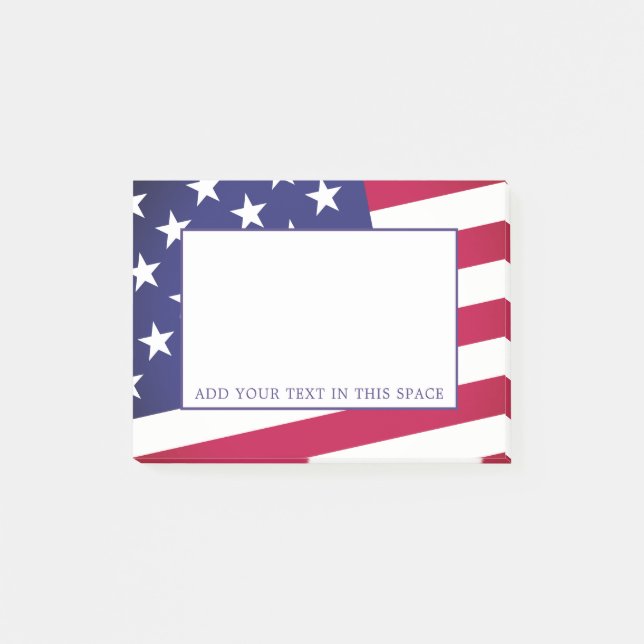 Notas Post-it® Bandera estadounidense - Celebrar Estados Unidos - (Anverso)