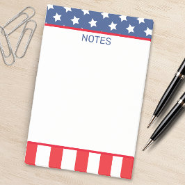 Notas Post-it® Bandera estadounidense Patriótica Stars & Stripes 