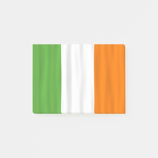 Notas Post-it® Bandera irlandesa Green White Naranja Post-it (Anverso)