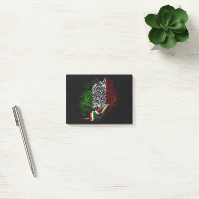 Notas Post-it® bandera italiana (Oficina)