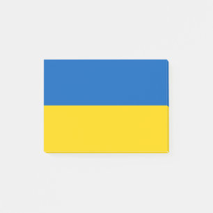 Notas Post-it® Bandera nacional de Ucrania/к р а ї н а