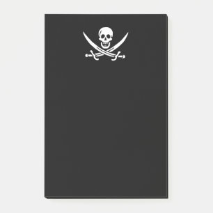 Notas Post-it® Bandera pirata de Jolly roger
