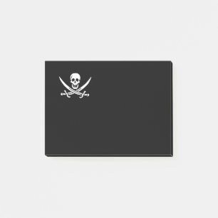 Notas Post-it® Bandera pirata de Jolly roger