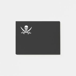 Notas Post-it® Bandera pirata de Jolly roger