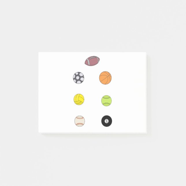 Notas Post-it® Banderas deportivas (Anverso)