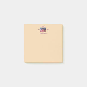 Notas Post-it® Banderas estadounidenses patrióticas en el 250 ani