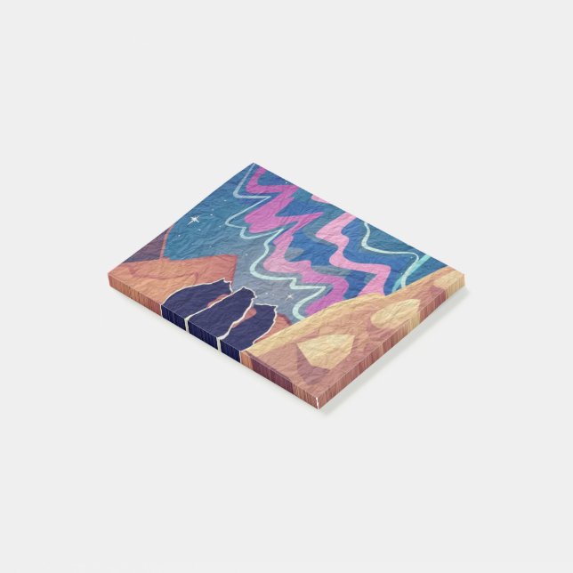 Notas Post-it® Baños de luz del norte (En perspectiva)