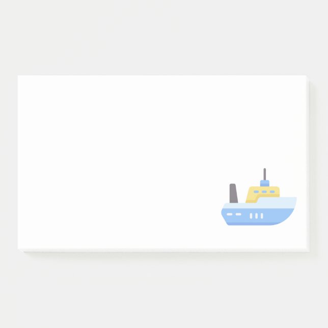 Notas Post-it® Barco (Anverso)