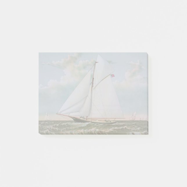 Notas Post-it® Barco de vela antiguo (Anverso)