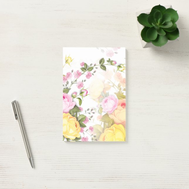 Notas Post-it® Barcos de Rosas 4 (Oficina)