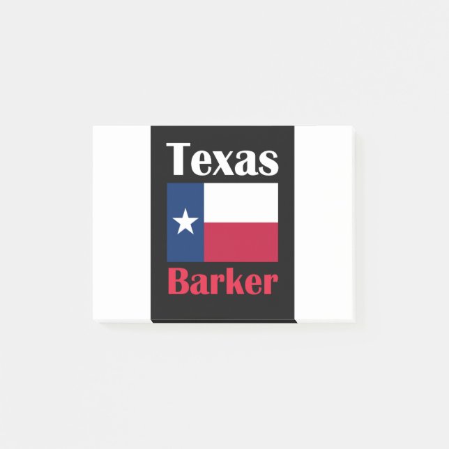 Notas Post-it® Barker TX (Anverso)