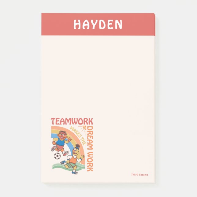 Notas Post-it® Barrio Sésamo | Añadir su nombre (Anverso)