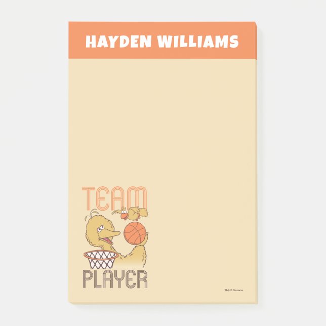 Notas Post-it® Barrio Sésamo | Añadir su nombre (Anverso)