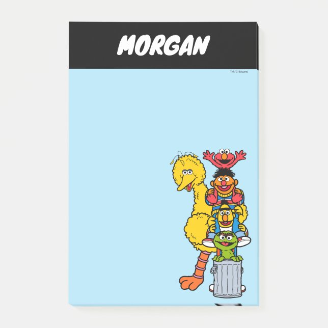 Notas Post-it® Barrio Sésamo | Añadir su nombre (Anverso)