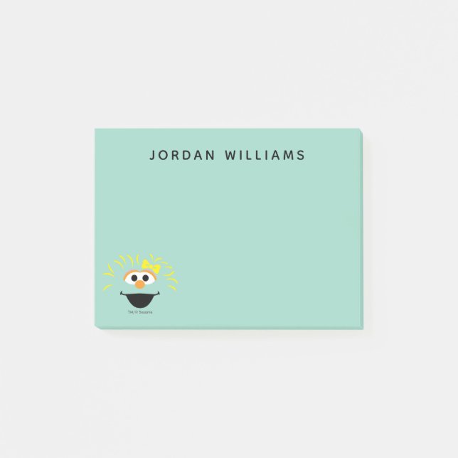 Notas Post-it® Barrio Sésamo | Arte Rosita Face (Anverso)