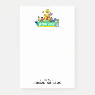 Notas Post-it® Barrio Sésamo Color completo con placas Añadir