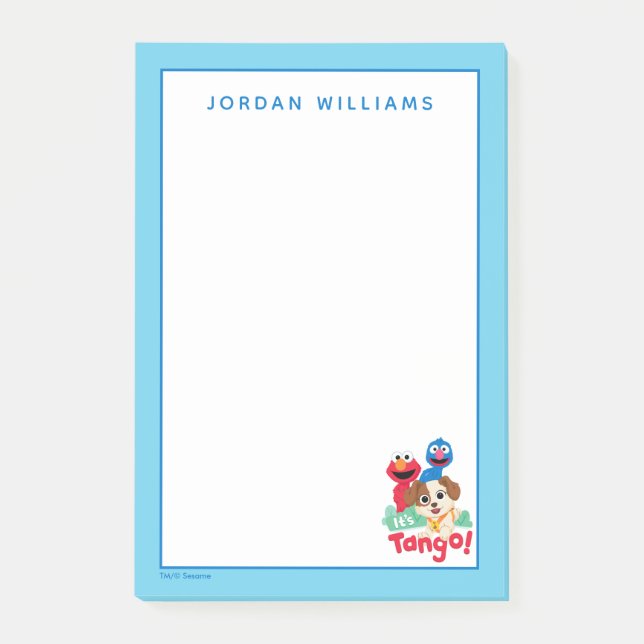 Notas Post-it® Barrio Sésamo | Es Tango con Elmo y Grover (Anverso)