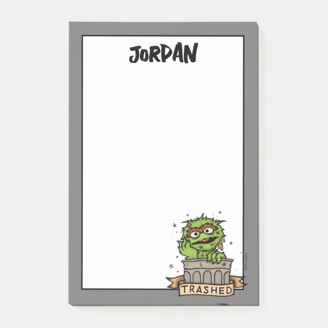 Notas Post-it® Barrio Sésamo | Oscar el Grupo atrapado (Anverso)