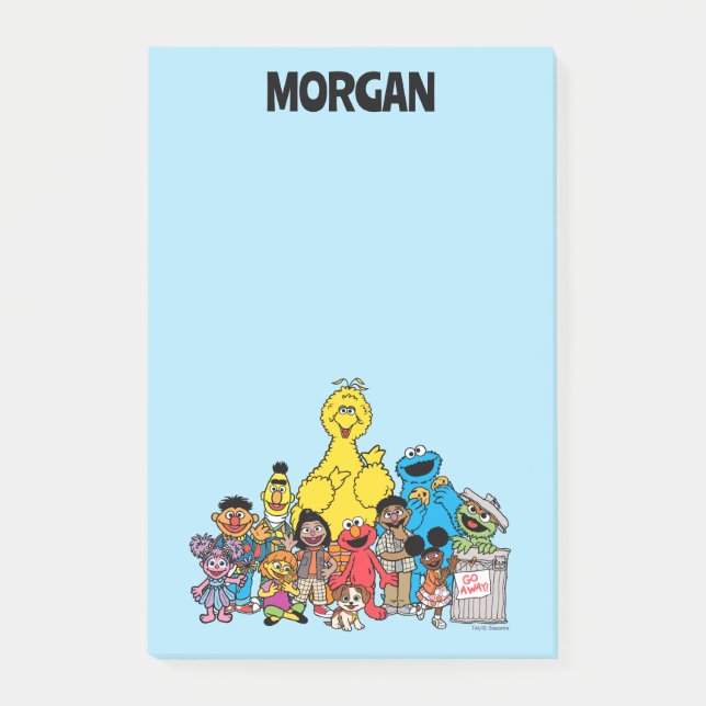 Notas Post-it® Barrio Sésamo | Sesame Pals Añadir su nombre (Anverso)