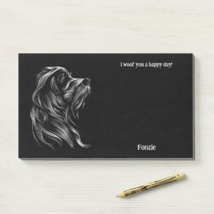 Notas Post-it® Basset Griffon Vendeen Abstract Art Dog Name