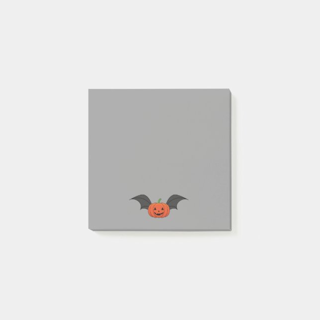 Notas Post-it® Bate de calabaza de Halloween (Anverso)