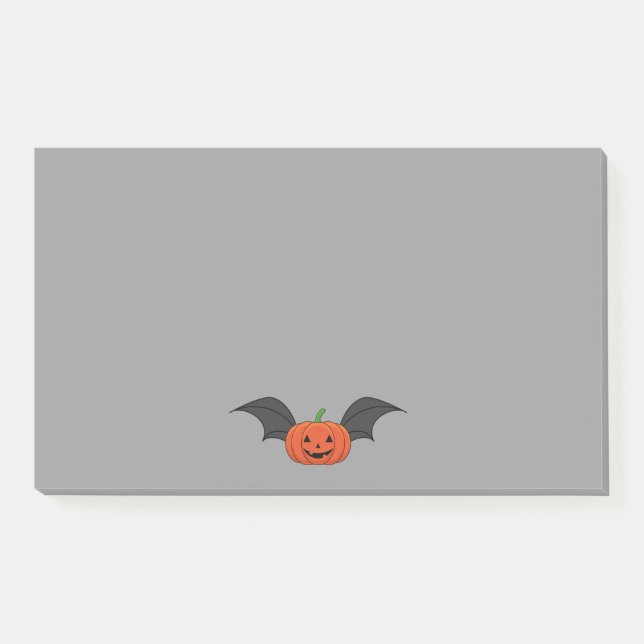 Notas Post-it® Bate de calabaza de Halloween (Anverso)