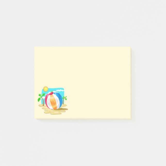 Notas Post-it® Beach Ball (Anverso)