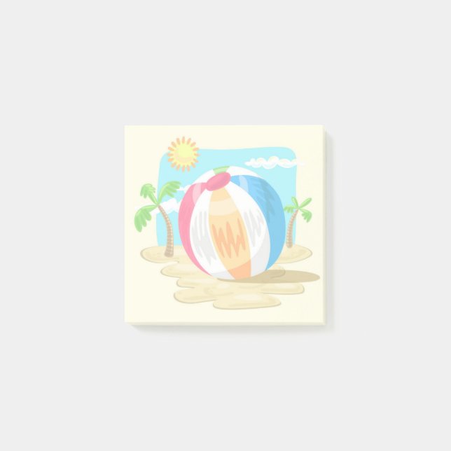 Notas Post-it® Beach Ball (Anverso)