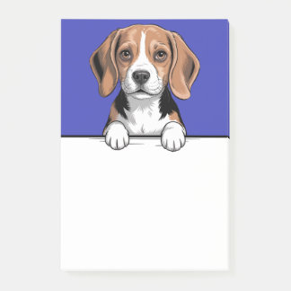 Notas Post-it® Beagle Cute Peeking Dog Lover Gifts Stationery