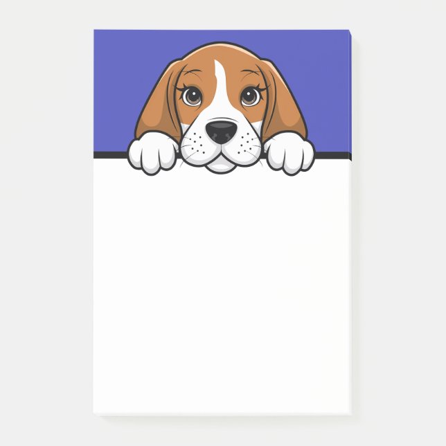 Notas Post-it® Beagle Cute Puppy Perro Lover Beagles Regalos (Anverso)