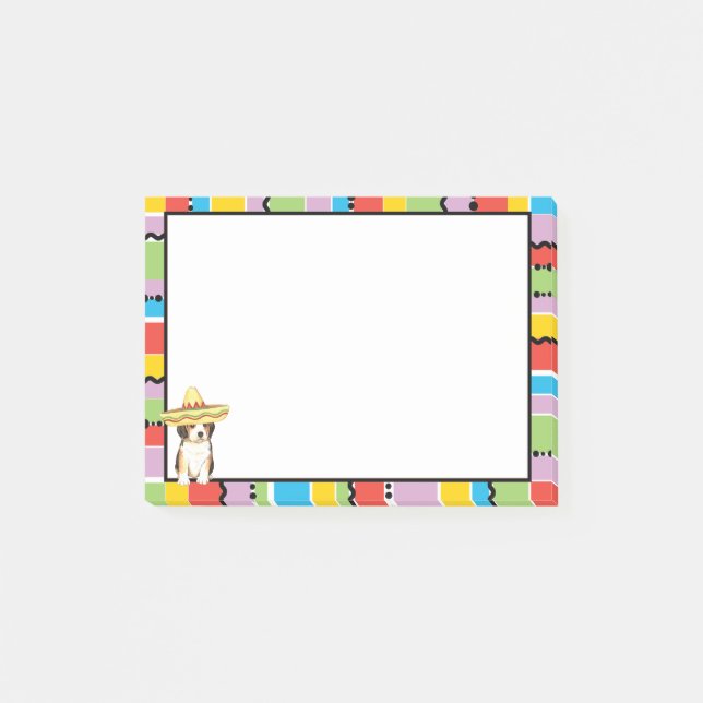 Notas Post-it® Beagle de la fiesta (Anverso)