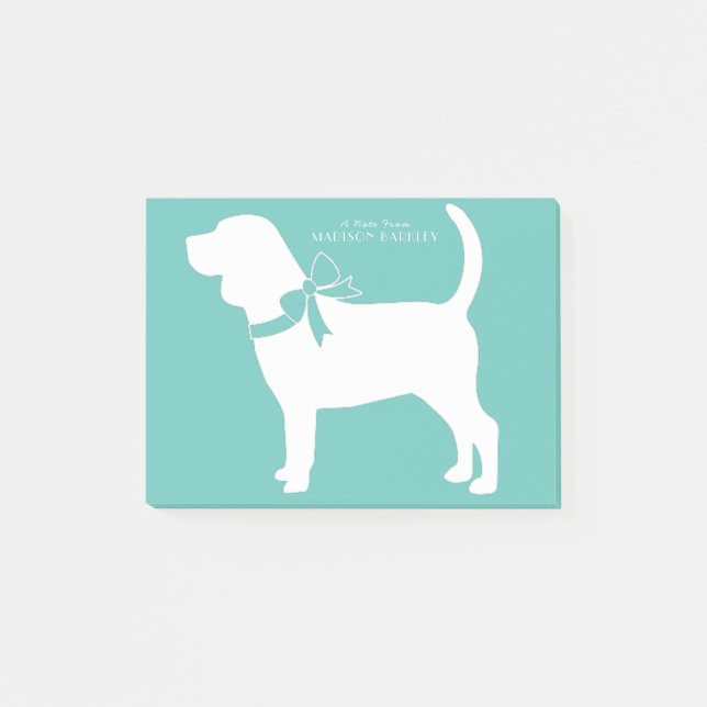 Notas Post-it® Beagle Dog Puppy (Anverso)