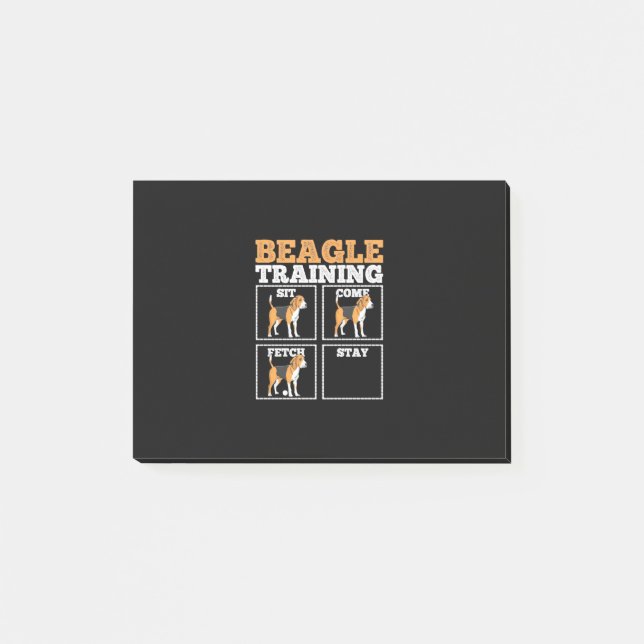 Notas Post-it® Beagle Dog Training Dog (Anverso)
