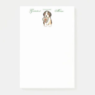 Notas Post-it® Beagle Heart Mom
