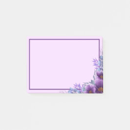 Notas Post-it® Beautiful Purple Flower Bouquet Post-It Notes