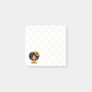 Notas Post-it® Beautiful Sunflower Girl Post-it Notes