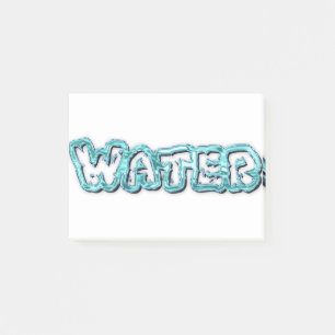 Notas Post-it® Beba letras de agua